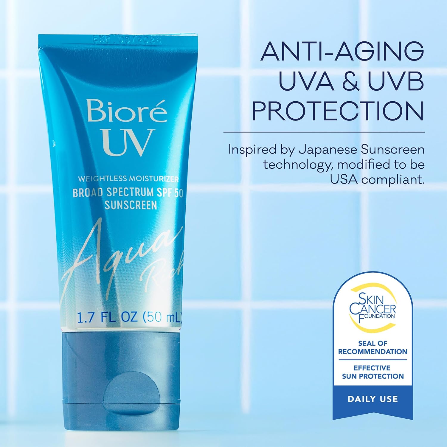 Kao	Biore UV Aqua Rich Watery Essence Sunscreen SPF 50+ PA++++ [70g]